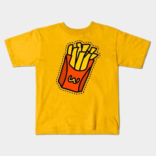 French Fries Doodle Kids T-Shirt